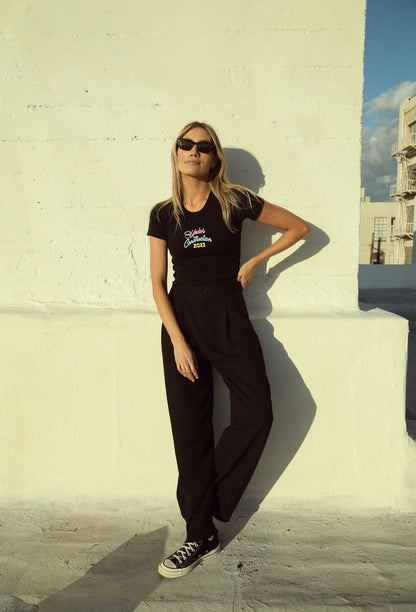 Under Construction Cropped Tee