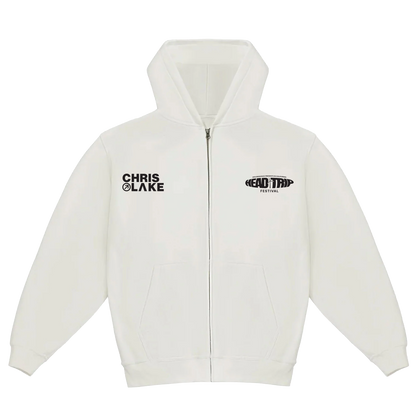 HEAD TRIP '26 - ZIP HOODIE - WHITE