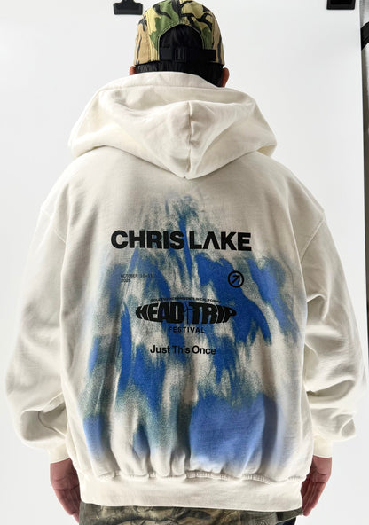 HEAD TRIP '26 - ZIP HOODIE - WHITE